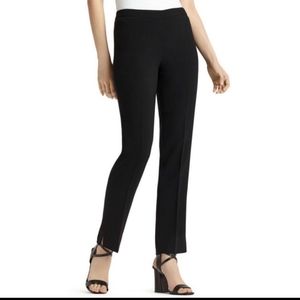 Lafayette 148 navy blue ankle cut wool blend pants women size 6